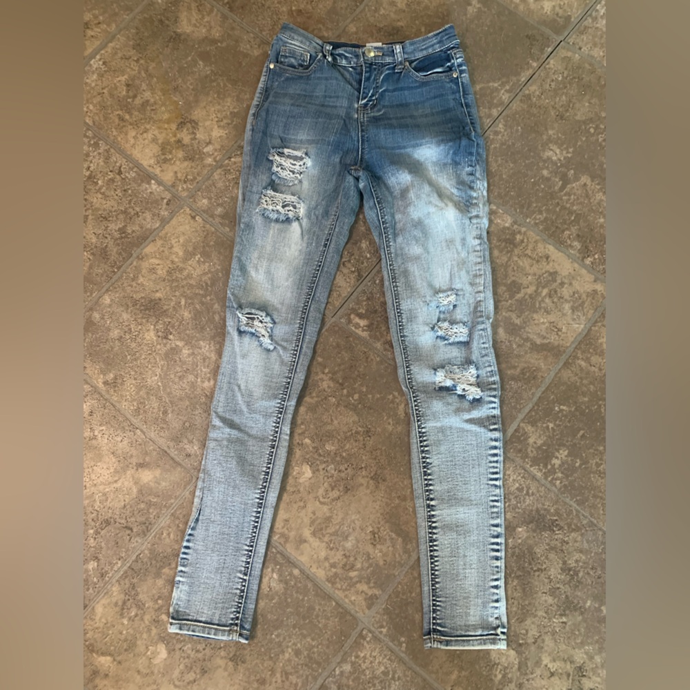 REVAMPED  Size 1  Stressed Jeans